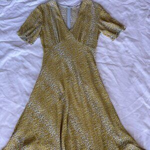 Diane Von Furstenberg Idris Shirred floral-print crepe dress